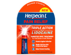 Herpecin L Pain Relief 3x Action Lidocaine Lip Protectant, 0.15 Oz. - Pack of 1