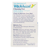 T.N. Dickinson's Witch Hazel Astringent Cleansing Pads 60 Count - Pack of 1