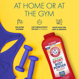 Arm & Hammer Odor Defense Sport Body Powder 12 Ounces, Pack of 1