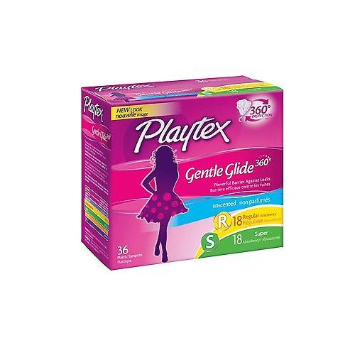 Playtex Sport Tampons Super Unscented 36 Count Plastic New In Sealed Box