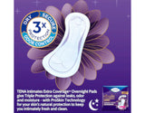 Tena Intimates Extra Coverage Overnight Incontinence Pads, 45 Count - Pack of 1