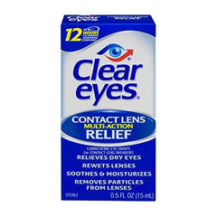 Clear Eyes Contact Lens Multi-Action Relief 0.5 Ounce