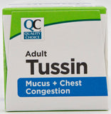 Quality Choice Adult Tussin Guaifenesin Expectorant 4 FL OZ