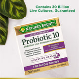 Nature's Bounty Ultra Strength Probiotic 10 Capsules, 30 Count